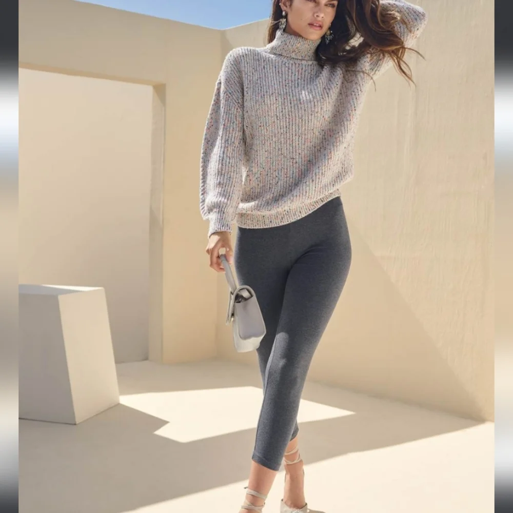 NWT Zen High-Rise Yoga Capri Leggings 1XL Grey - Picture 3 of 3
